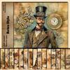 Retro Art Journal Paper Pack: 15 Sheets of Vintage-Style Material for DIY Crafting and Backgrounds