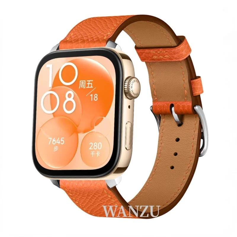 High-end Leather Strap For Huawei Watch Fit 5 Pro/4 Pro Sports Comfortable Breathable Bracelet Huawei Fit 5/4/3 Correa Accessory