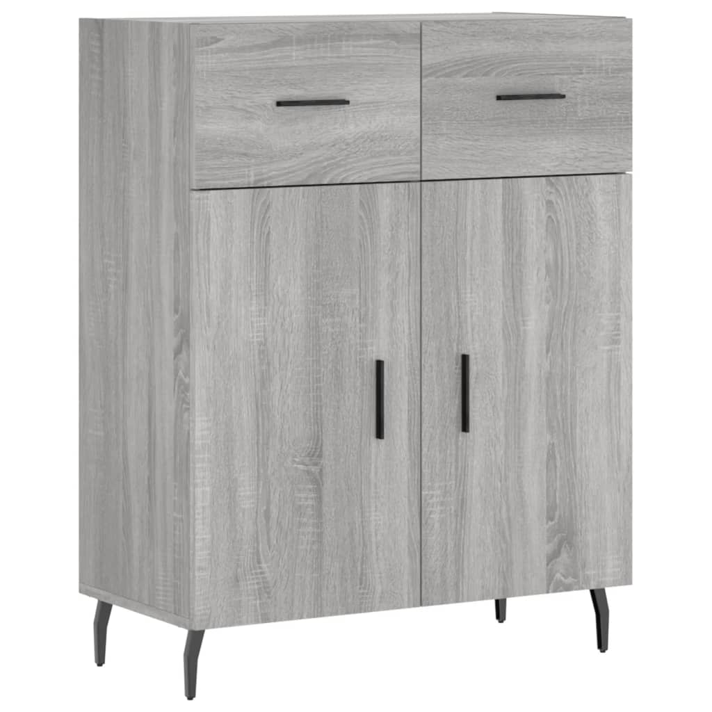 Highboard Gray Sonoma 69.5 x 34 x 180 cm Particleboard