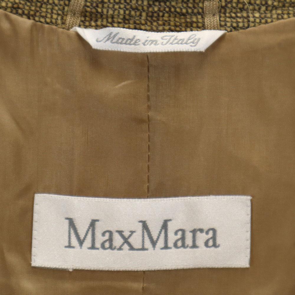 MAX MARA made in Italy Towel ground tailored jacket 40 gold Women Used