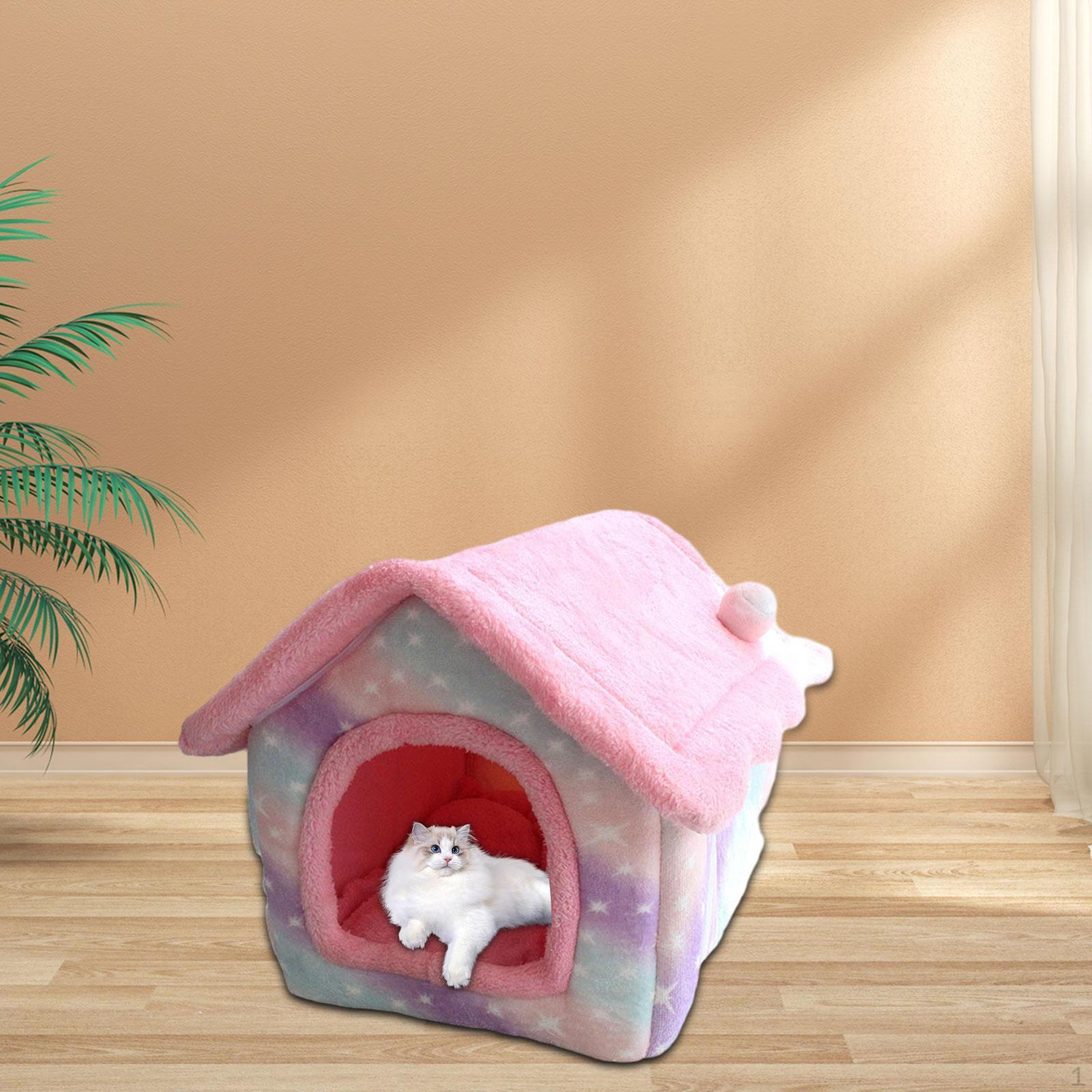 

Кошачий домик, кровать для питомца, зимние принадлежности, питомник, крытое теплое спальное гнездо S