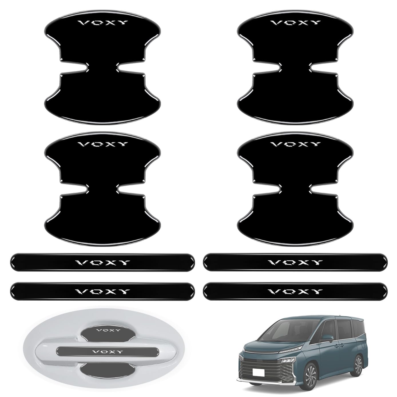 

HUDIY Door Handle Protector, Compatible with Voxy 90 Series, Noah 90 Series, Black, Door чёрный