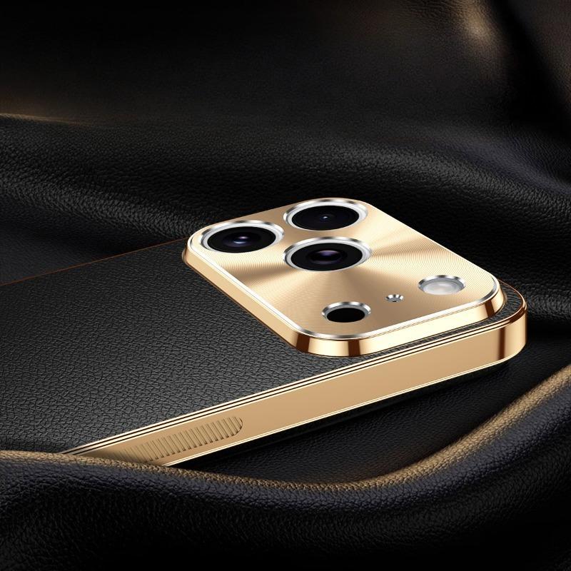 Husă PU Piele Placată Antishock Pentru iPhone 17 Pro Max iPhone Air Textură Model Lichi Husă Pentru iPhone 17 17Pro Max Bumper