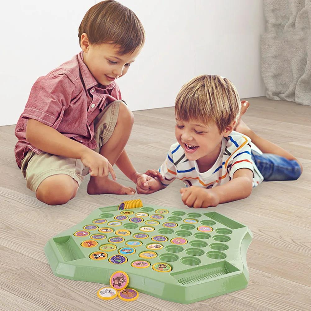 Flip Chess Memory Board Game Kids Educational Toy Memory Challenge Toys Animal/Fruit Cognitive Memory Game Party Board Games New