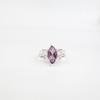 Seltener Amethyst Edelstein 925 Sterlingsilber Schmuck Böhmischer Ring Geschenk für Ehefrau CZR-5-7