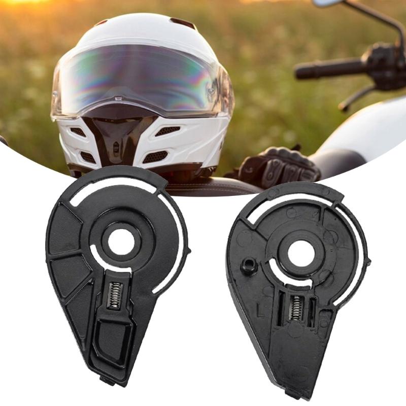 1 Pair Face Shield Windshield Visors Base with Screw Helmets Accessories for SOMAN 965 PA901 Visors Gear Base Plate