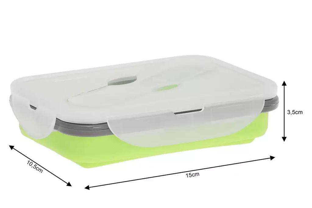 SILICONE FOLDABLE LUNCH BOX KLAUSBERG KB-7021