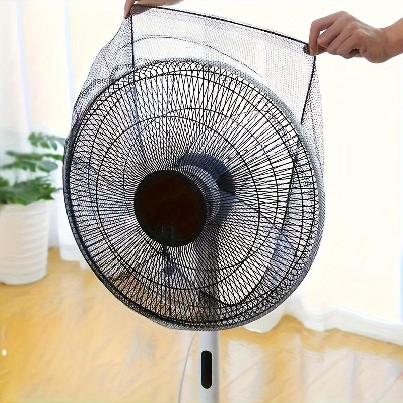 

1PC Adjustable Fan Dust Cover, Washable Mesh with Finger Guard for Home Office, Improves Air Quality & Easy Clean чёрный