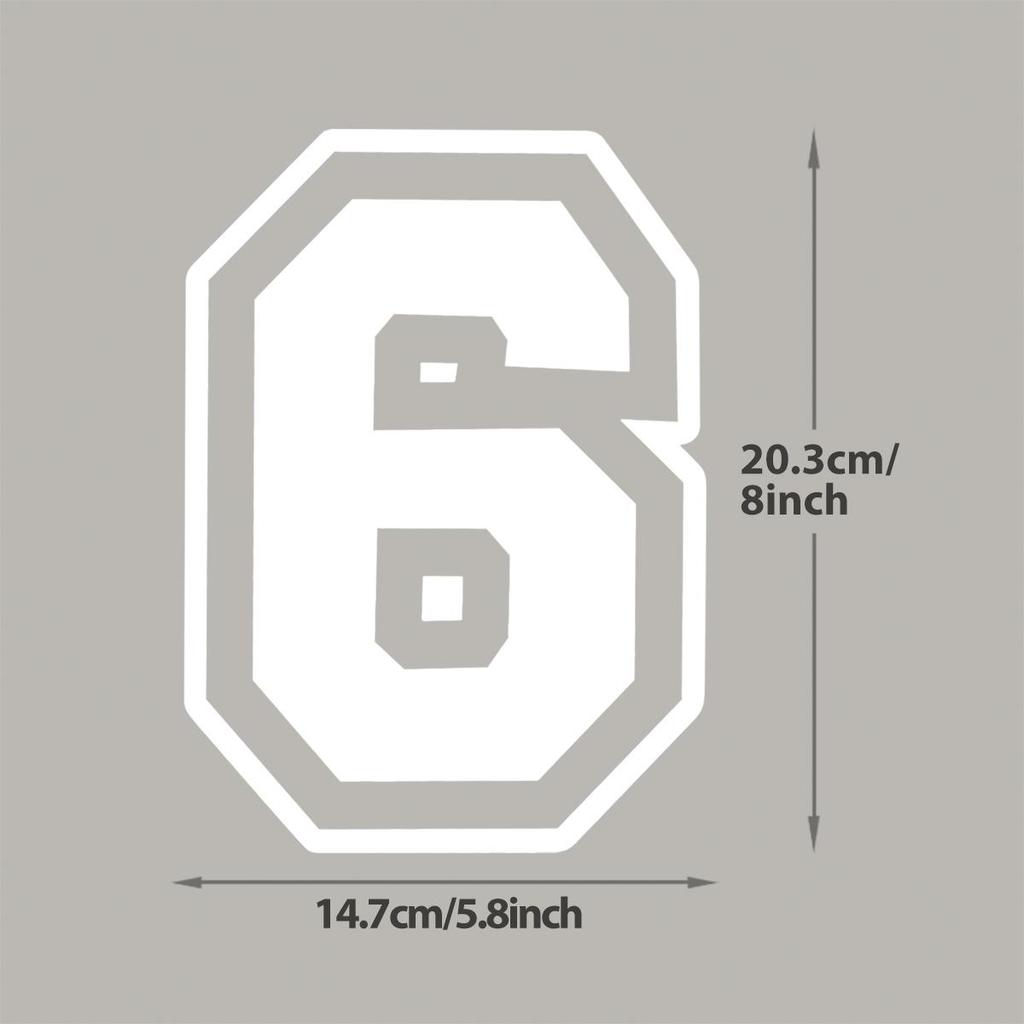 White Numbers 0-9 Iron On Patch Easy To Print For Jersey T-Shirt Parches Ropa Hoodies Diy Stickers Heat Transfer Washable