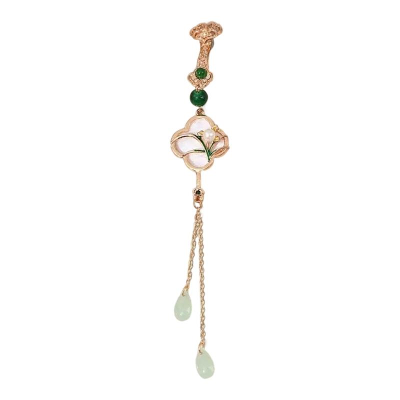 Artistic Plum Blossoms Orchids Bamboo Chrysanthemum Metal Pin Traditional Cultural Jewelry Gift For Women Fashionistas