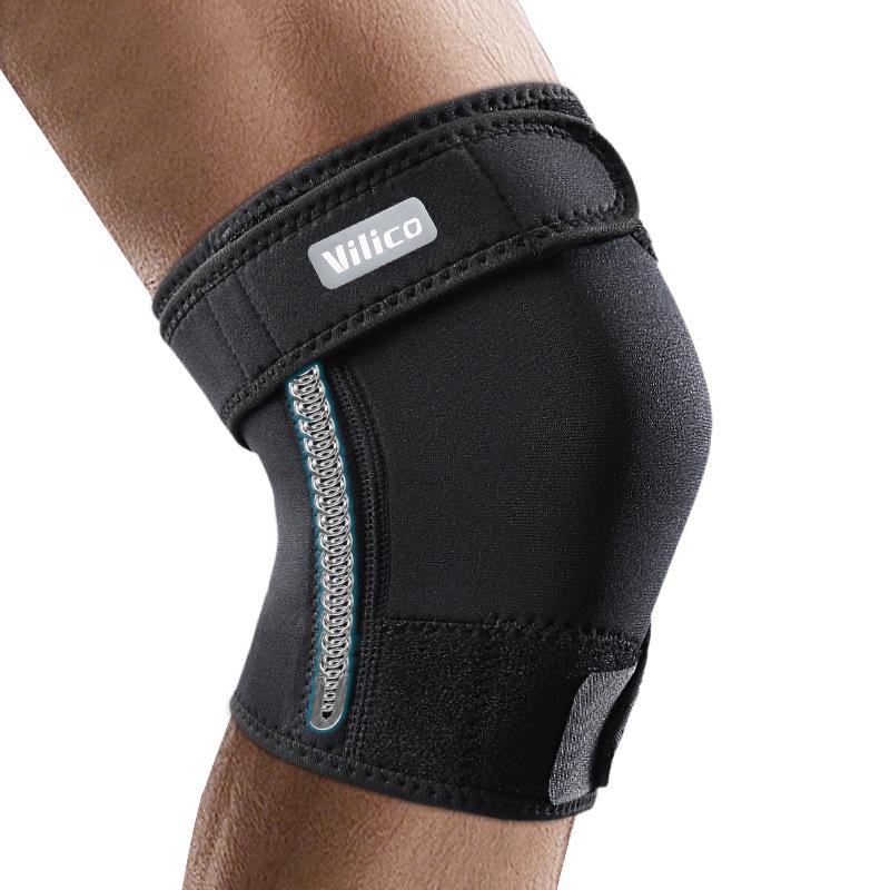 

Men s & Women s Summer Outdoor Knee Brace with Two-Way Compression and Spring Support for Mountaineering and Meniscus Protection L чёрный