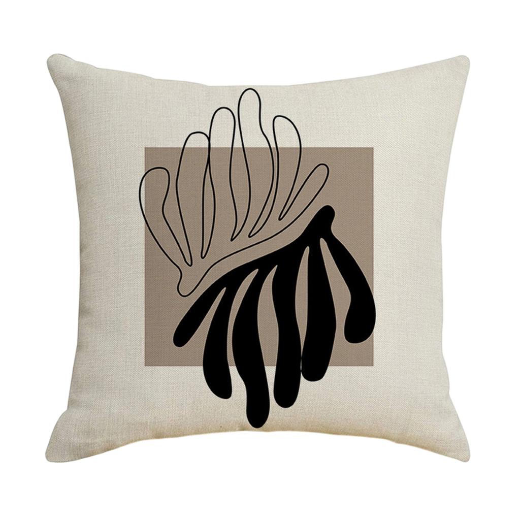 18x18 Zoll Kissenbezug mit geometrischem Druck, Dekorative Sofakissenhülle für den Innenbereich, Nickerkissenbezug