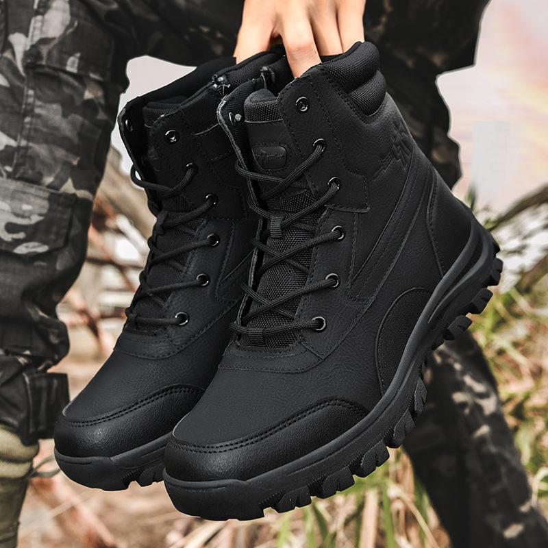 Military boots Men's land boots Combat hiking shoes Outdoor hiking tactical boots Desert boots