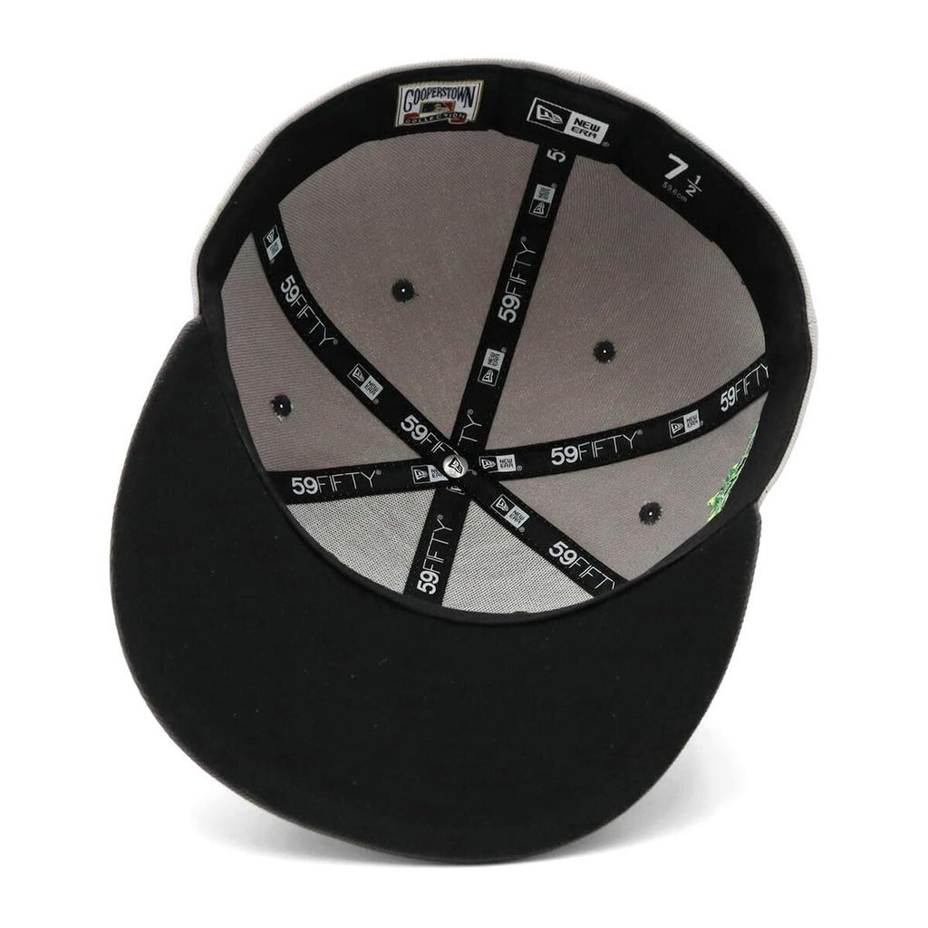 New Era 59FIFTY Cap MLB Los Angeles Angels LAA Gray Side Patch ONSPOTZ Exclusive and 5950 Side Patch Straight Flat Visor Fashion Trends Popular Size
