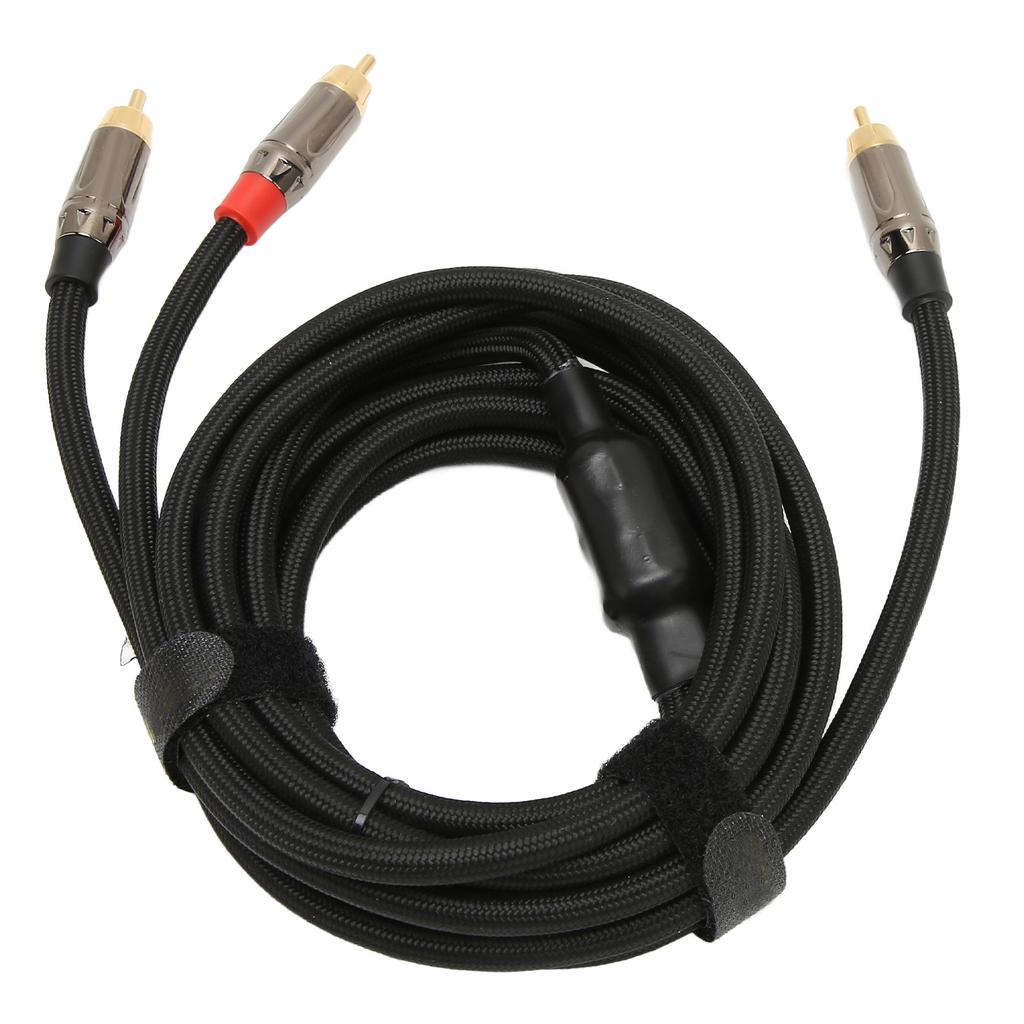 Kabel RCA Y Odporny na Korozję Męski na Męski Pozłacany Stereo Adapter RCA Y do Miksera Subwoofera