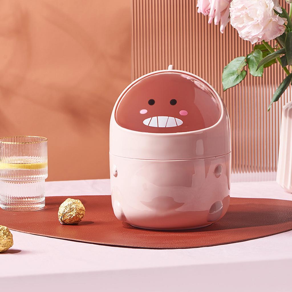 Desktop Trash Can Baby Dinosaur   Large Mouth Detachable Design Nonslip Bottom   Plastic   Trash Can