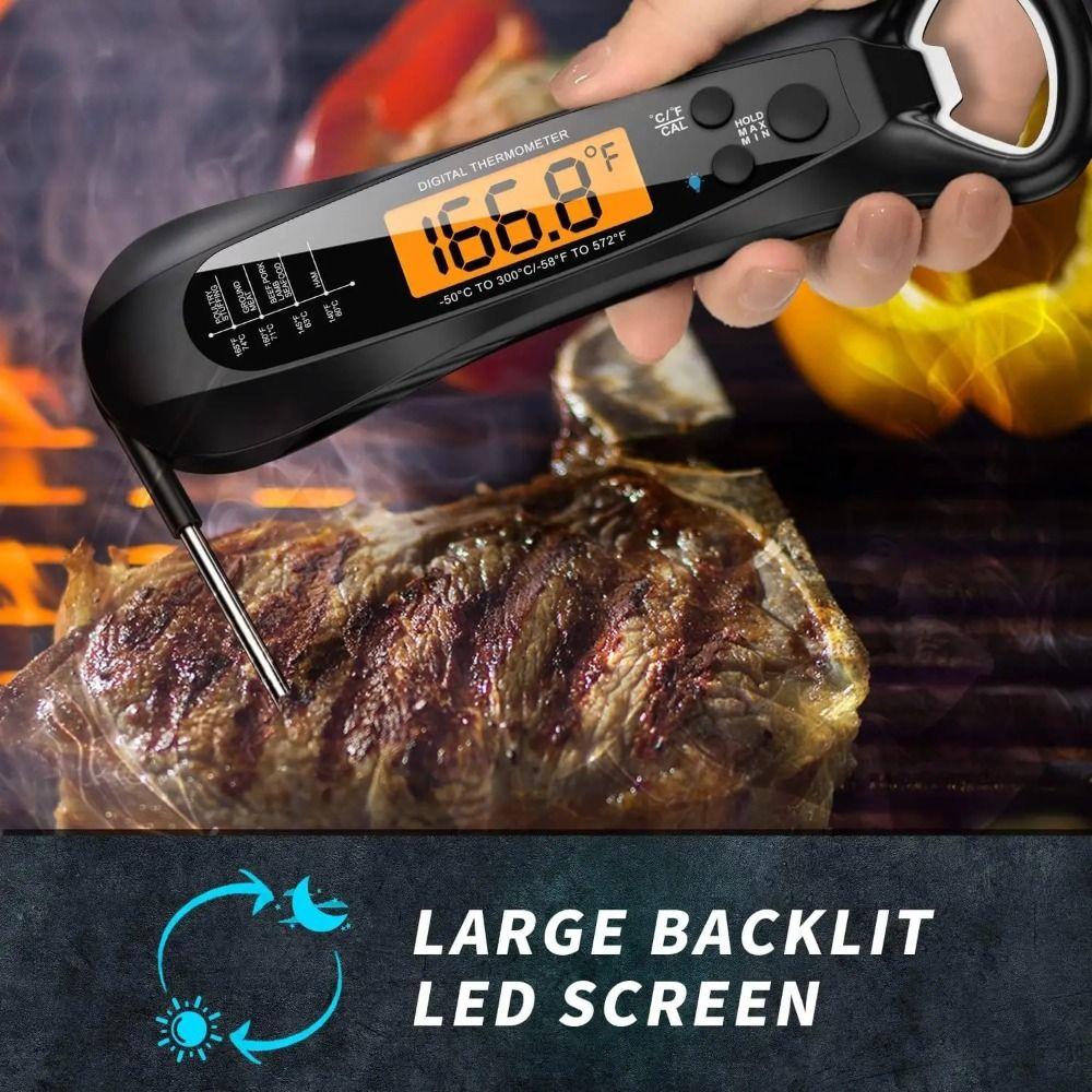 Waterproof Electronic Food Thermometer 2-in-1 Professional Meat Thermometer  Grilling