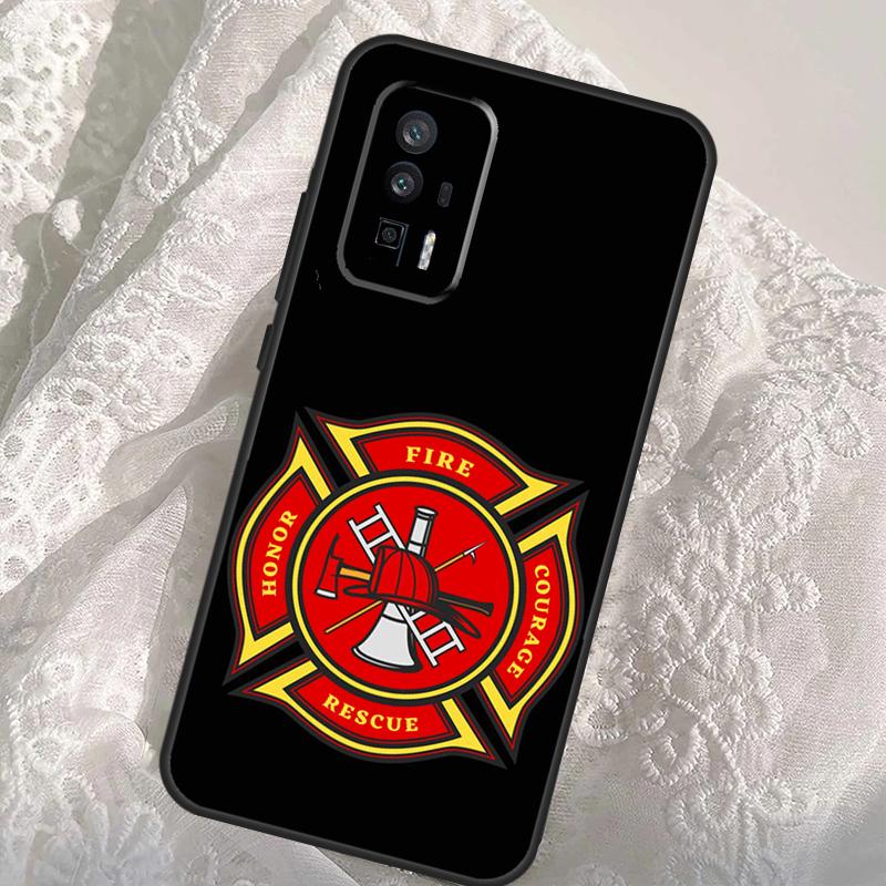 Firefighter Fire Department Fireman Case For Xiaomi 14T Pro 13T 12T 11T 13 14 Ultra POCO X6 F6 Pro M6 X3 X5 M5s F3 F5 Cover