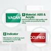 Sintuff 3 Pcs Privacy Sign Vacant Occupied Sign for Home Silver Bathroom Occupied Tips for Door Magnetic Non Scratch Slider Door Indicator Tells