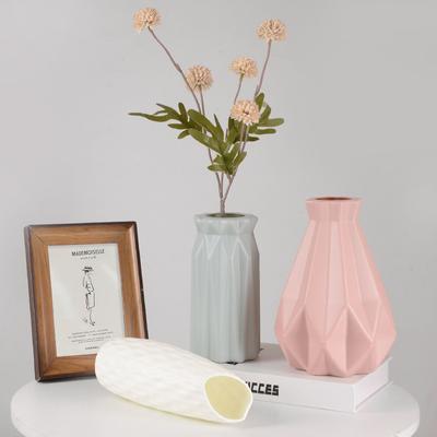 Nordische Blumenvase, Nachahmung Keramik, Kunststoff, Blumenvase, Topf, Home, Wohnzimmer, Schreibtisch-Dekoration, Hochzeits-Mittelstück-Arrangement