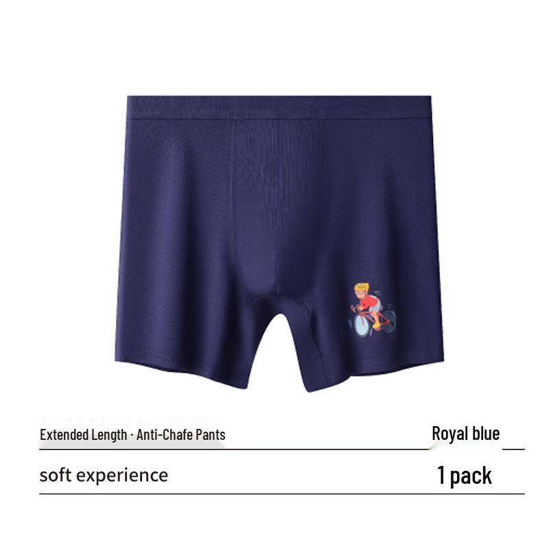 Men s Anti-Chafing Stretchy Boxer Briefs, Breathable Sports Innerwear, Plus Size, Ideal for Running & Cycling 3XL for 135-160 jin королевский синий