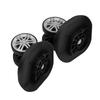 1 Pair Durable Mute Swivel Luggage Wheels Easy Installation Black Suitcase Wheels Replacement Wheels Luggage Repair