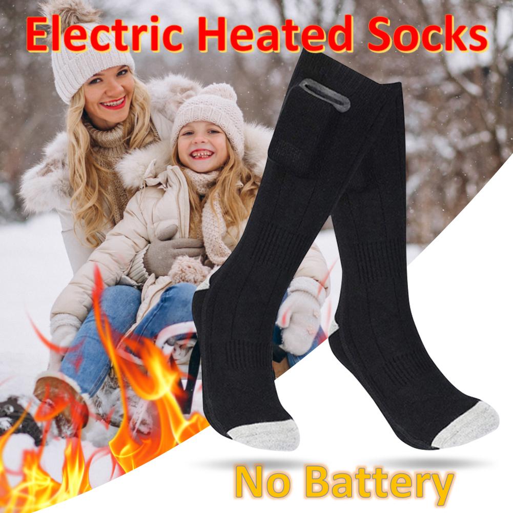 Winter Heated Socks (No Battery) USB Heating Socks for Men Women Thermal Outdoor Sport Socks for Camping Hiking Foot Warmers