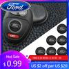 New 2026 Car Sticker 10Pcs 14mm Car Logo Remote Control Key Badge Stickers For Ford Focus 2 3 Mondeo Mk3 Ranger Fusion Mustang F
