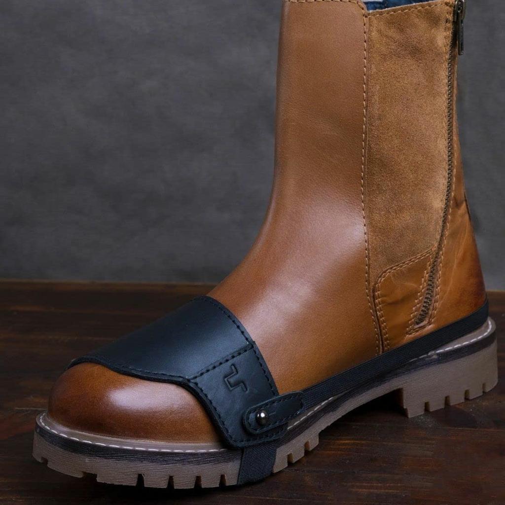 Trip Machine SHOE PROTECTOR SLIP ON Motorcycle Shift Guard Shoe Protector (Black)