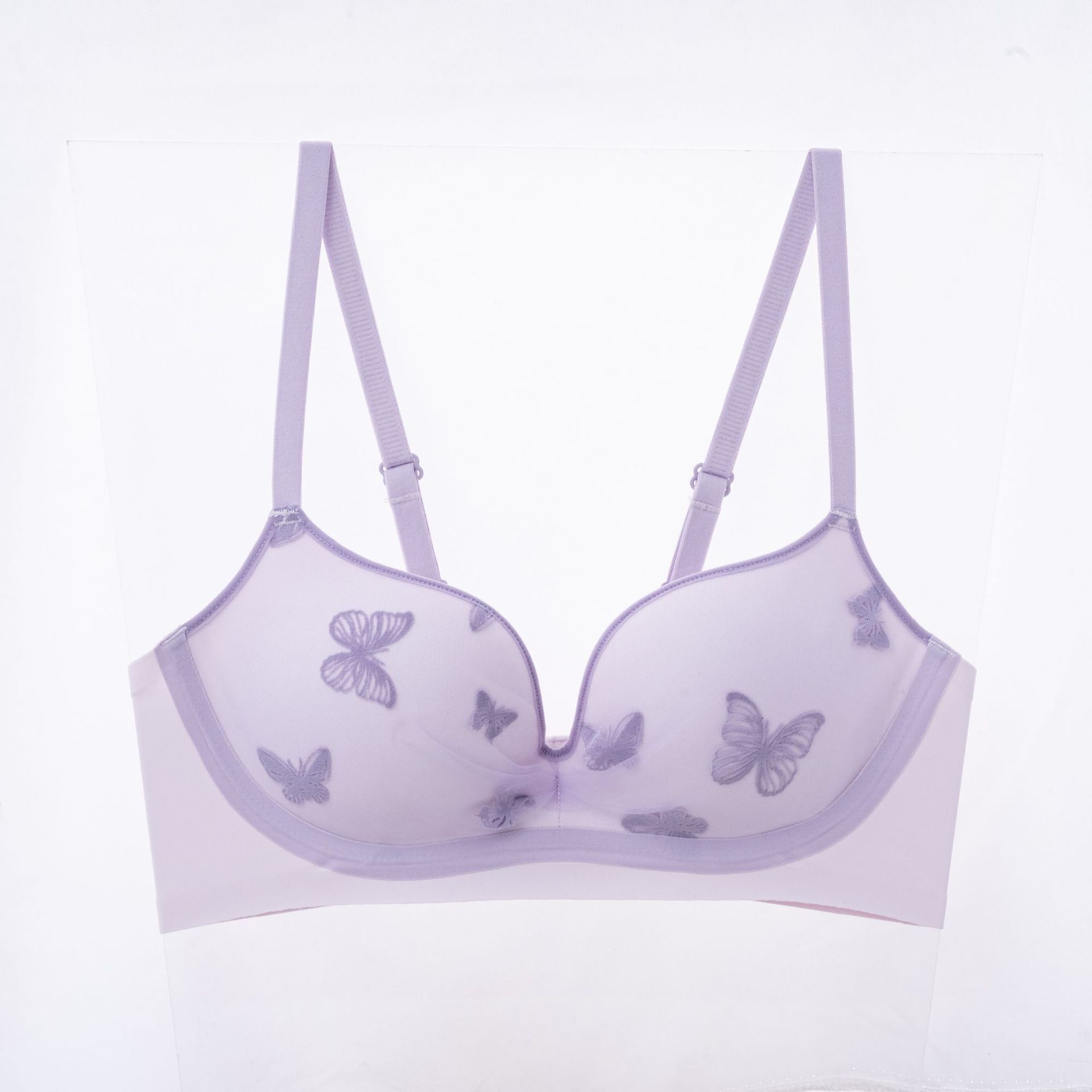 

Удобный бесшовный дышащий бюстгальтер с эффектом пуш-ап и защитой от растяжения для маленькой груди 85