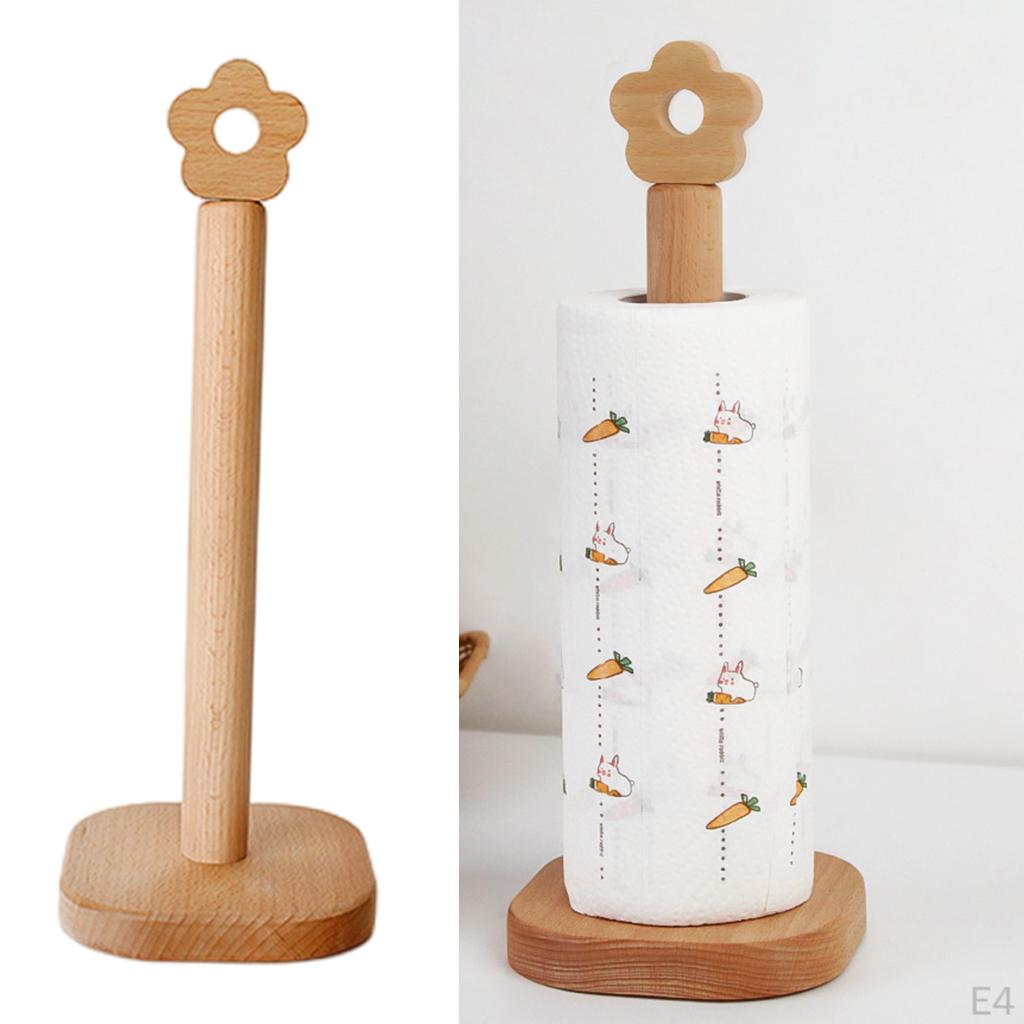 Beech Paper Towel Stand Punch- Standing Movable shaped Floor