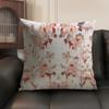 Classic A-Allsaints Floral Cushion Cover Summer Linen Organic Fabric Double-Sided Printing Sofa Pillow Case Home Decor