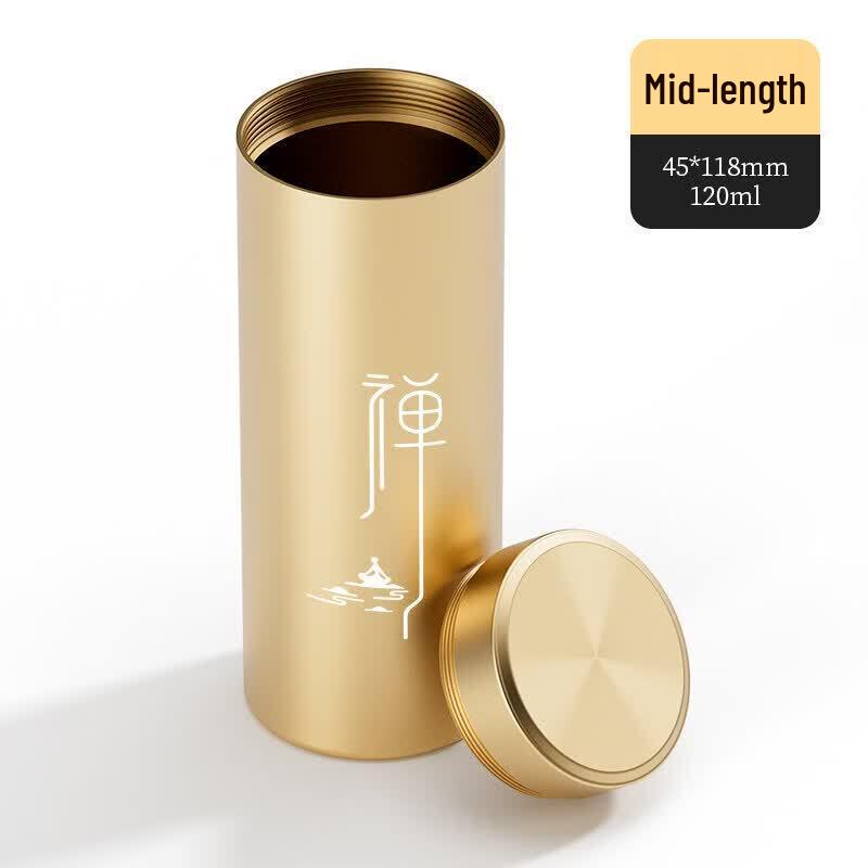 Portable Mini Sealed Aluminum Tea Caddy