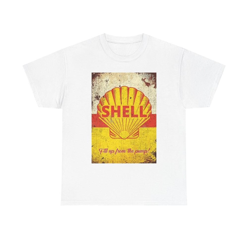 

Shell Gas Station Graphic T Shirt Logo Vintage Unisex Heavy Cotton Tee S