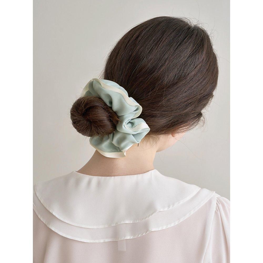 

Colorblock Piping Scrunchie Jp-23-247S pink