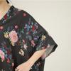 DIMANAF New 2026 Women Plus Size Spring Summer Beach Vintage  Floral Print Black Long Dress Loose Oversize Maxi