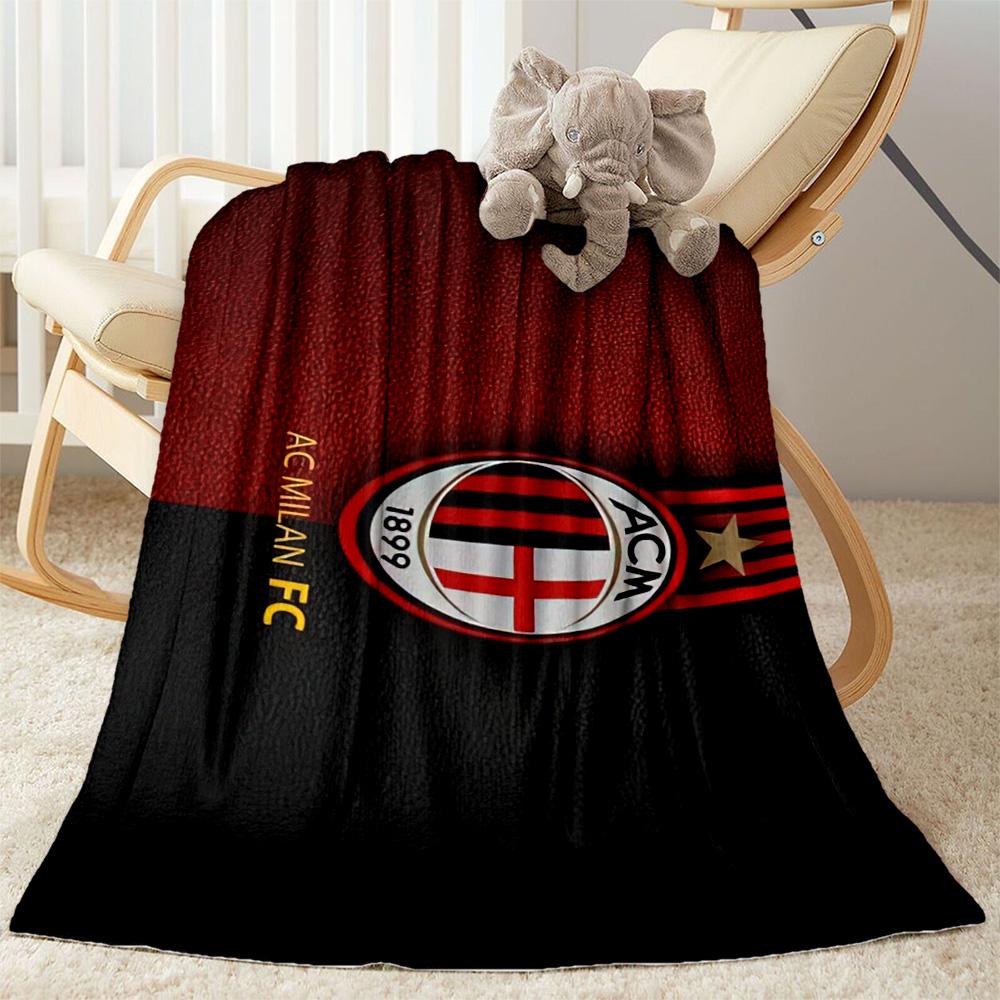 Ac Milan Blanket Soft Cozy Suitable For Chair Picnics Livingroom For All Seasons Modern Style Birthday Christmas Gift Blanket