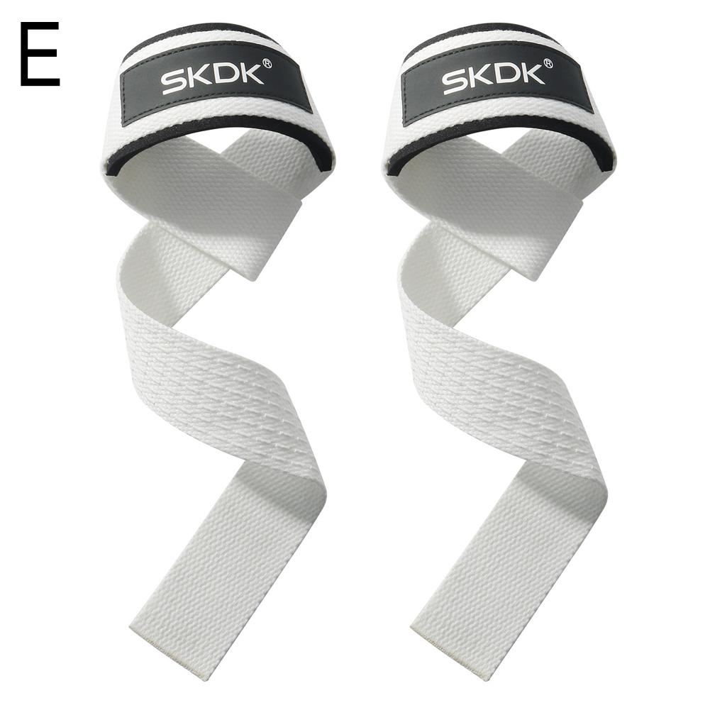 1 Pair Wrist Lifting Straps Gym Weightlifting Deadlift Strap Cotton Hard Pull Grip Band with Neoprene Padded & Non-Slip Silicone