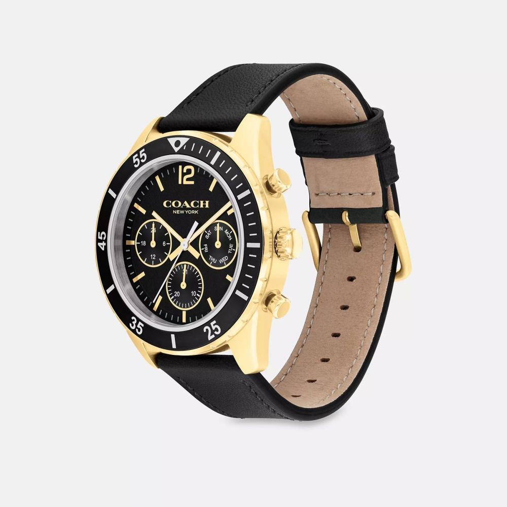 Coach Cole Watch  44 Mm Black