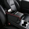 Car Armrest Box Thicken Height Pad Arm Rest Cushion with Pocket Tissue Cup Holder Elbow Support Universal
