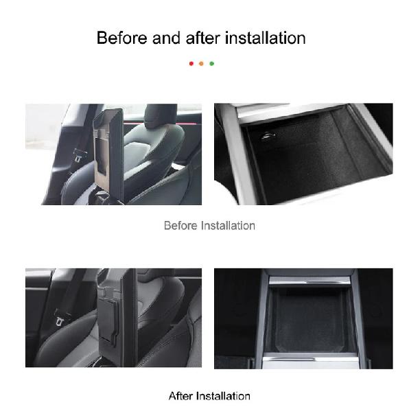 For Tesla Model Y Juniper Center Console Storage Box Trays Armrest Hidden Box Model 3 Highland Center Armrest Organizer Case Box