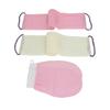 African Net Sponge Long Net Bath Sponge Nylon Body Exfoliating Net Back Scrubber with Bathing Gloves for Shower Skin