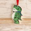 Frog Christmas Ornament Funny Frog Meme Christmas Decoration 2D Acrylic Holiday Keepsake for Xmas Tree Car Decor