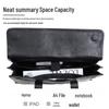 Men's Casual Genuine Leather Briefcase - Large Capacity, Expandable Business Handbag In Top Layer Cowhide.