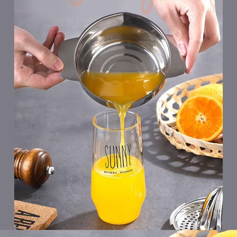 Hand Juicer Multi-functional Orange Lemon Juicer 304 Stainless Steel Manual Portable Citrus Juicer Kitchen Manual Citrus Juicer