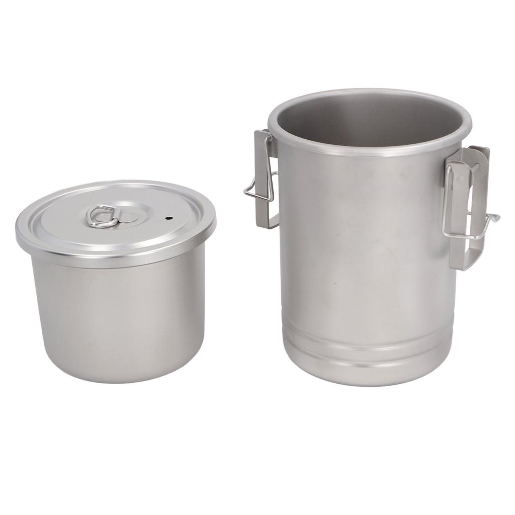 Camping Kochtopf mit Deckel 304 Edelstahl Dämpfen und Kochen Multifunktionell Tragbar