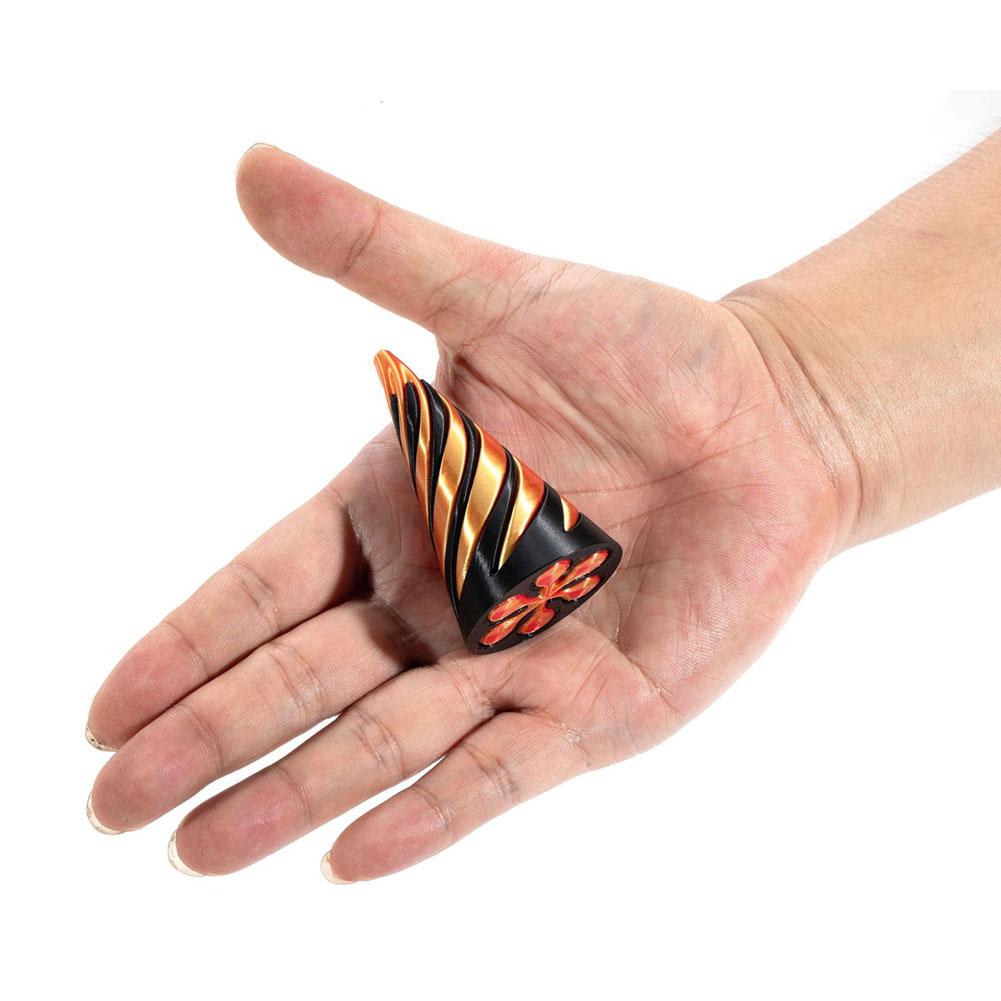 3D Printed Stress Relieving Toys Spiral Model Toy Impossible Pyramid Passthrough Thread Sculpture Screw Toys Gift