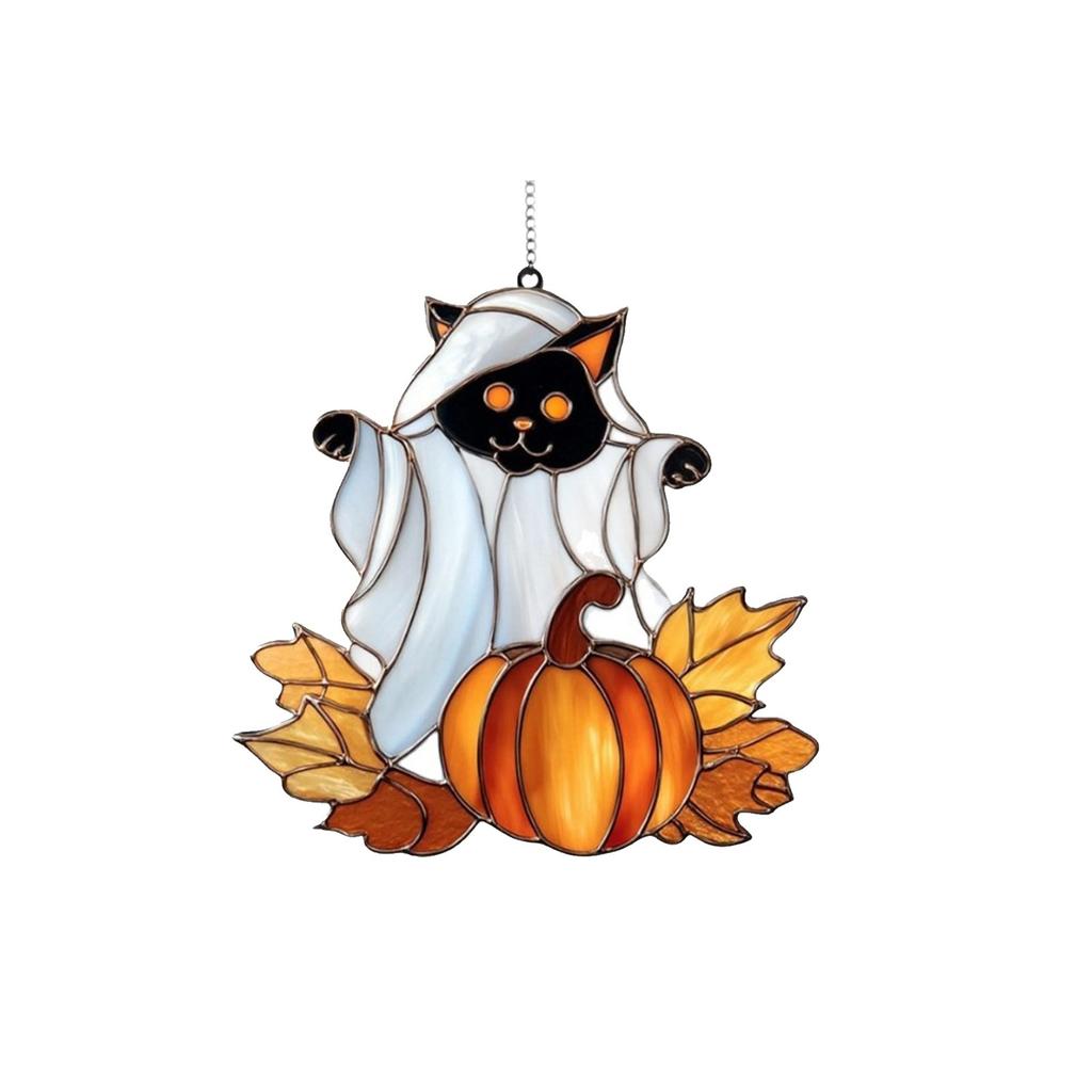 Flat Halloween Colored Window Hanging Acrylic Window Decoration, Creative Craft Pendant Home Decoration Hanging