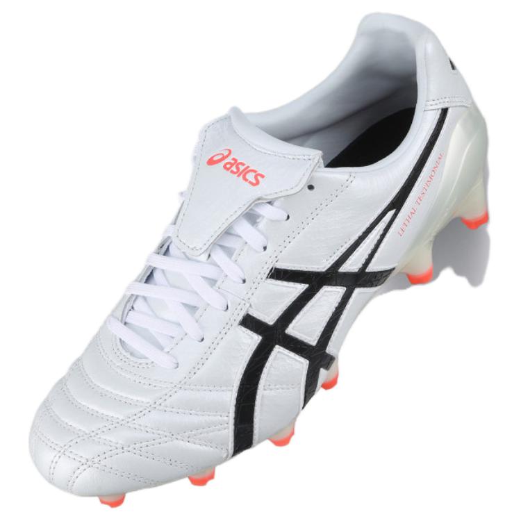 Asics Lethal Testimonial 4 Comfortable Trendy HG (Rubber Short Studs) Artificial Turf Durable Soccer Shoes Men Soccer Shoes White 1101A053106