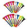 10Pcs Golf Ball Tee Striped Low-Resistance Tip Increase Flight Distance Stabilize Practice Training Golf Ball Holder Golf Training